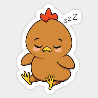 Brown Chicken Sticker